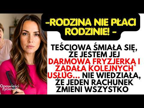 -Rodzina NIE PLACI rodzinie! -  śmiała się teściowa, aż jedna wizyta zmieniła wszystko...