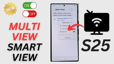 ✨ How to Turn On/Off Multi View in Smart View on Galaxy S25/S25+/Ultra! (Screen Mirroring Tips)