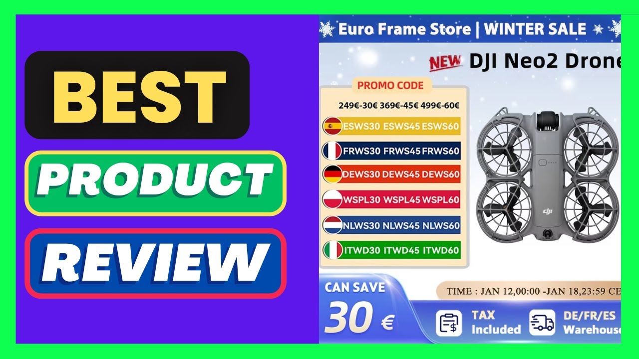 EU Ship DJI Neo2 Drone Fly Camera Drone 4K stabilised Video