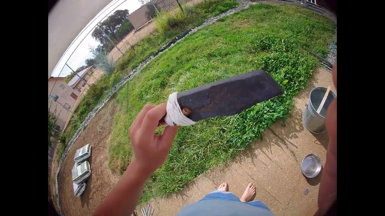 I made a stone knife