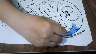 Coloring Picture of Doraemon the Robot Cat 13   Sample Mind