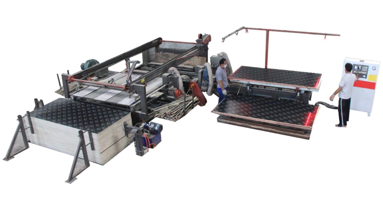 plywood edge trimming saw / full automatic plywood edge cutting machine