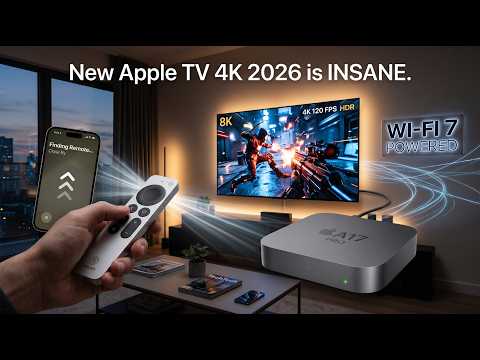 New Apple TV 4K 2026 is INSANE. (A17 Pro, Wi-Fi 7 & Find My Remote