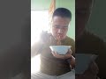 This morning breakfast: Eating noodles (Friday)