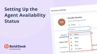 Setting Up the Agent Availability Status