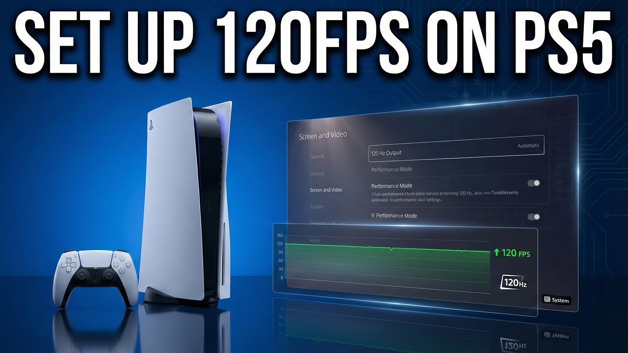 Как настроить 120 кадров в секунду на PS5