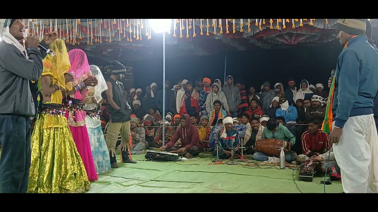 श्री कृष्णा मंडल खा-या ग्राम: टिटांबा में गणेश वंदना, महा गौरा के, तुम लाल कहा वे, बहुत सुंदर वंदना,