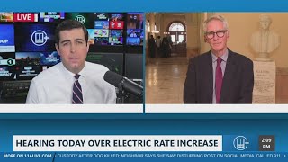Hearing at state capitol today over electric rate increase