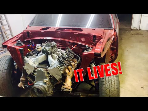 FOXBODY SWAP UPDATE (FIRST START) - YouTube