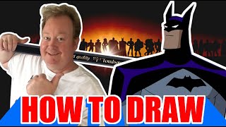 Draw BATMAN from Justice League step by step