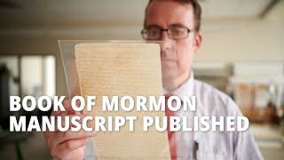 See the Original Book of Mormon Manuscript