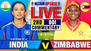 🔴Live: India vs Zimbabwe | 2nd ODI | Live Cricket Score & Commentary