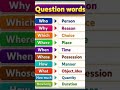 #english #education #learning #viral #viralshorts #questionwords