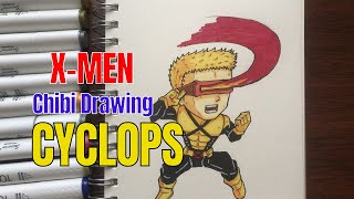 The REAL Difference Between Drawing Cyclops and X Men Chibi screenshot 5