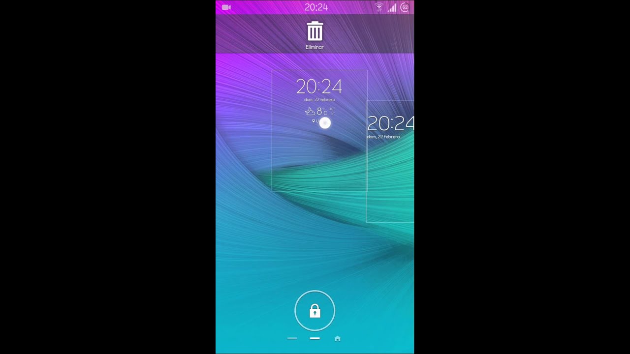 Widget de reloj y tiempo en pantalla de bloqueo N7100 Adm Team N7100 (4.4.4) N4 Rom