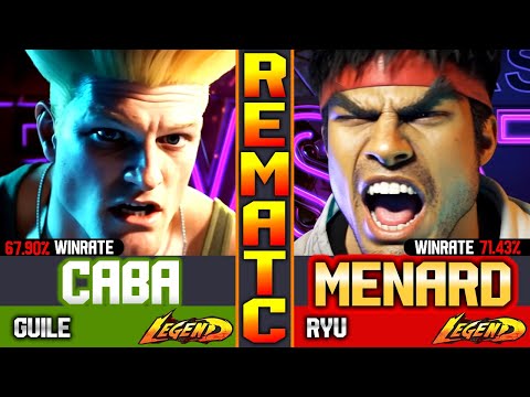 SF6 Rematch MenaRD (Ryu Vs Guile) Caba ▰ Street Fighter 6 Gameply High Level