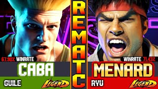 SF6 Rematch MenaRD (Ryu Vs Guile) Caba ▰ Street Fighter 6 Gameply High Level