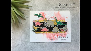 Ink smooched background using Stampin Up products with Jenny Hall