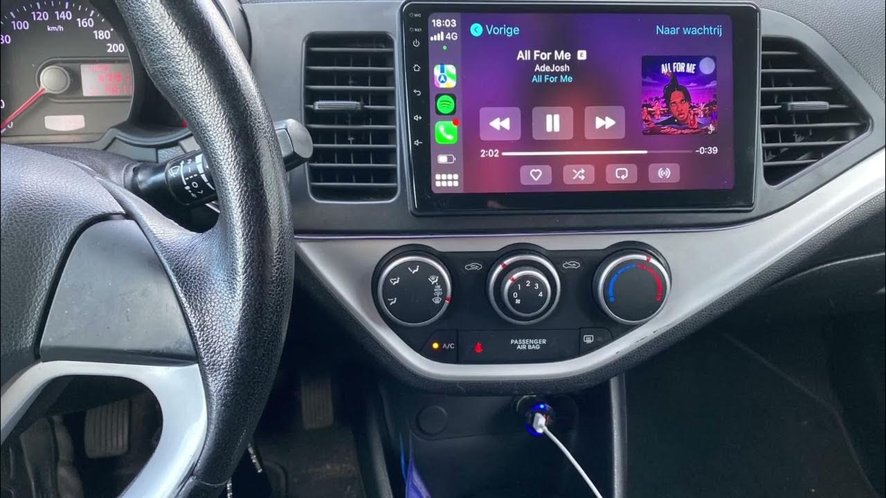 Kia picanto android/CarPlay install YouTube