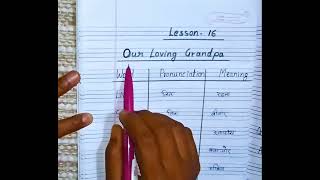 #Spring #English #TextBook #Class 4 #Lesson 16 Our Loving Grandpa #exercisesolutions @jyotiverma194