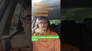 Russia's overwhelming #manpower advantage against Ukraine
