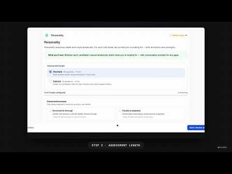 Thumbnail for How to add a personality assessment for hiring