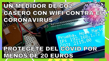 🥇 Medidor CO2 casero wifi contra coronavirus. Tutorial construcción paso a paso (ESP8266 y MH-Z19B)