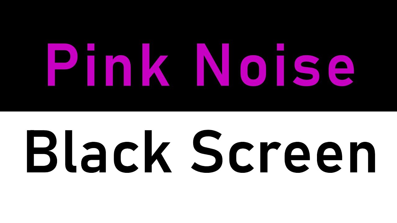 Pink Noise Black Screen | Deep Sleep, Relaxation, Tinnitus Relief | 10 hours No Ads