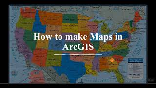Basic GIS # 10 How to make Study area map in ArcMap