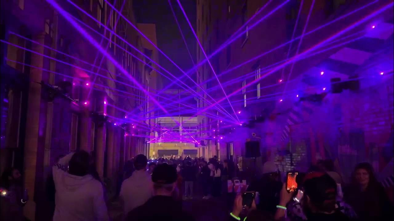 BLINK Cincinnati 2022 Festival Laser Alley Light Show YouTube