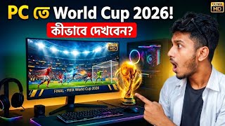 🔥 PC তে FIFA World Cup 2026 কীভাবে দেখবেন? 😱⚽ pc te fifa world cup dekhbo kivabe