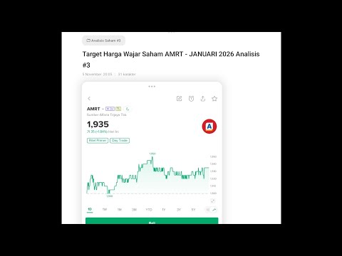 Target #HargaWajarSaham AMRT JANUARI 2026 #analisissaham 😊