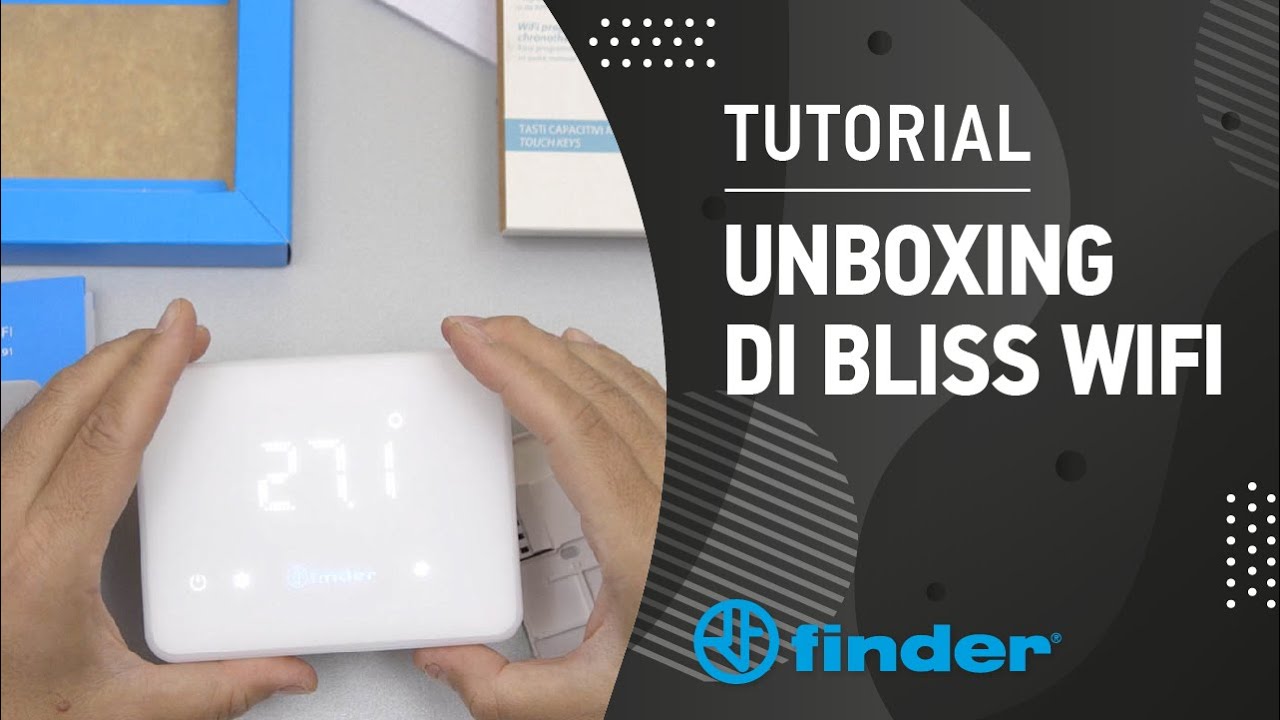 Cronotermostato Bliss wifi, Unboxing e accessori