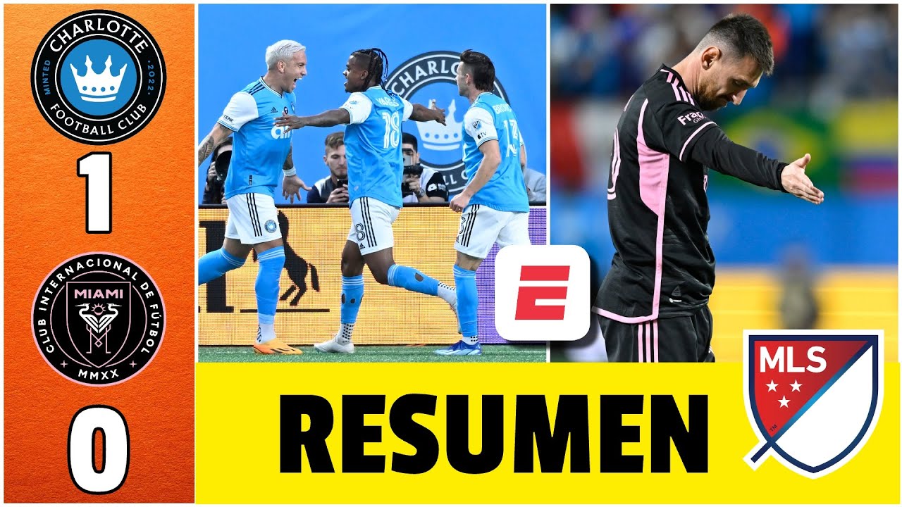 LIONEL MESSI, TITULAR en derrota del INTER MIAMI vs CHARLOTTE en último