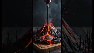 Miniature Volcano Sculpture #relaxing #asmr #satisfying #funny #asmrsounds  #odlysatisfying