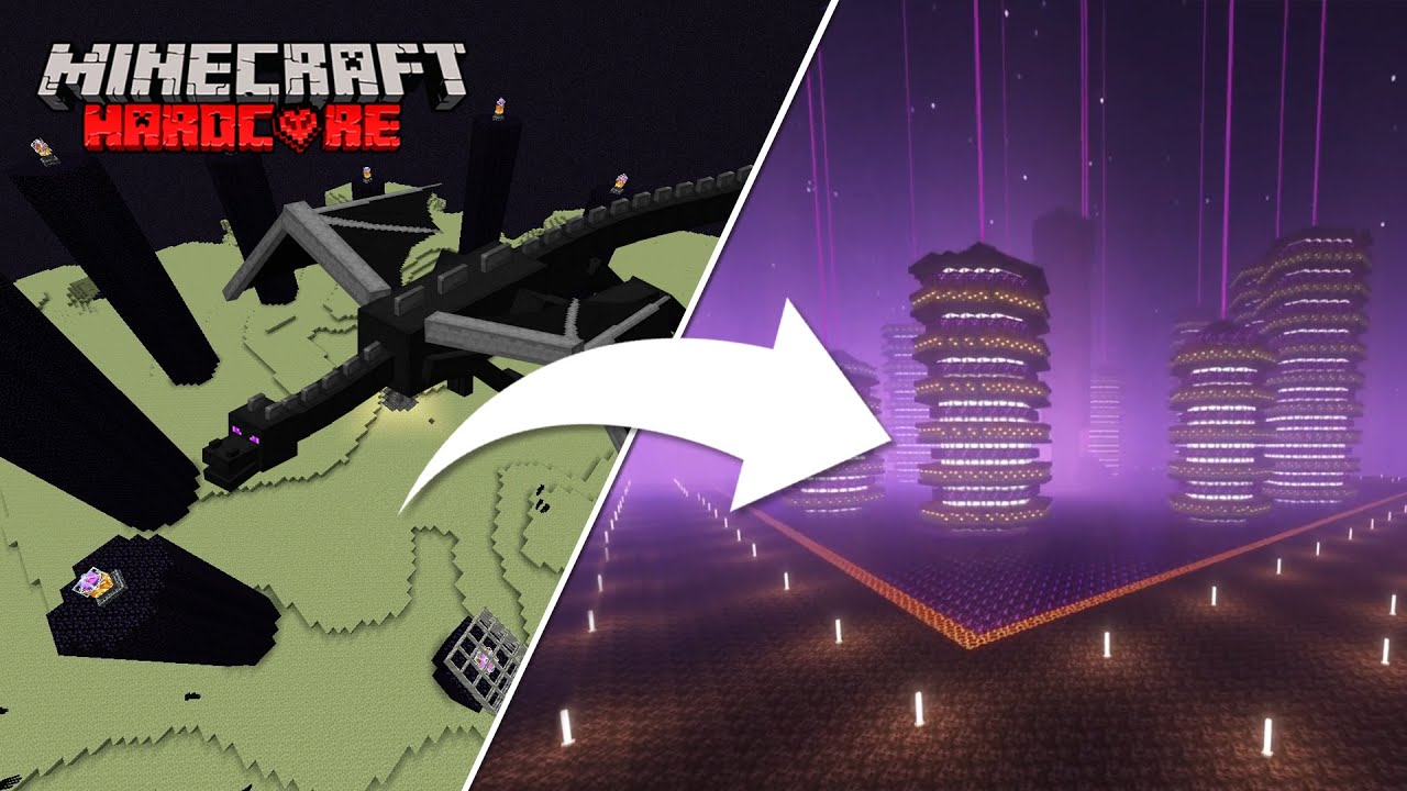 I Completely Transformed The End in Minecraft Hardcore Survival Mode ...