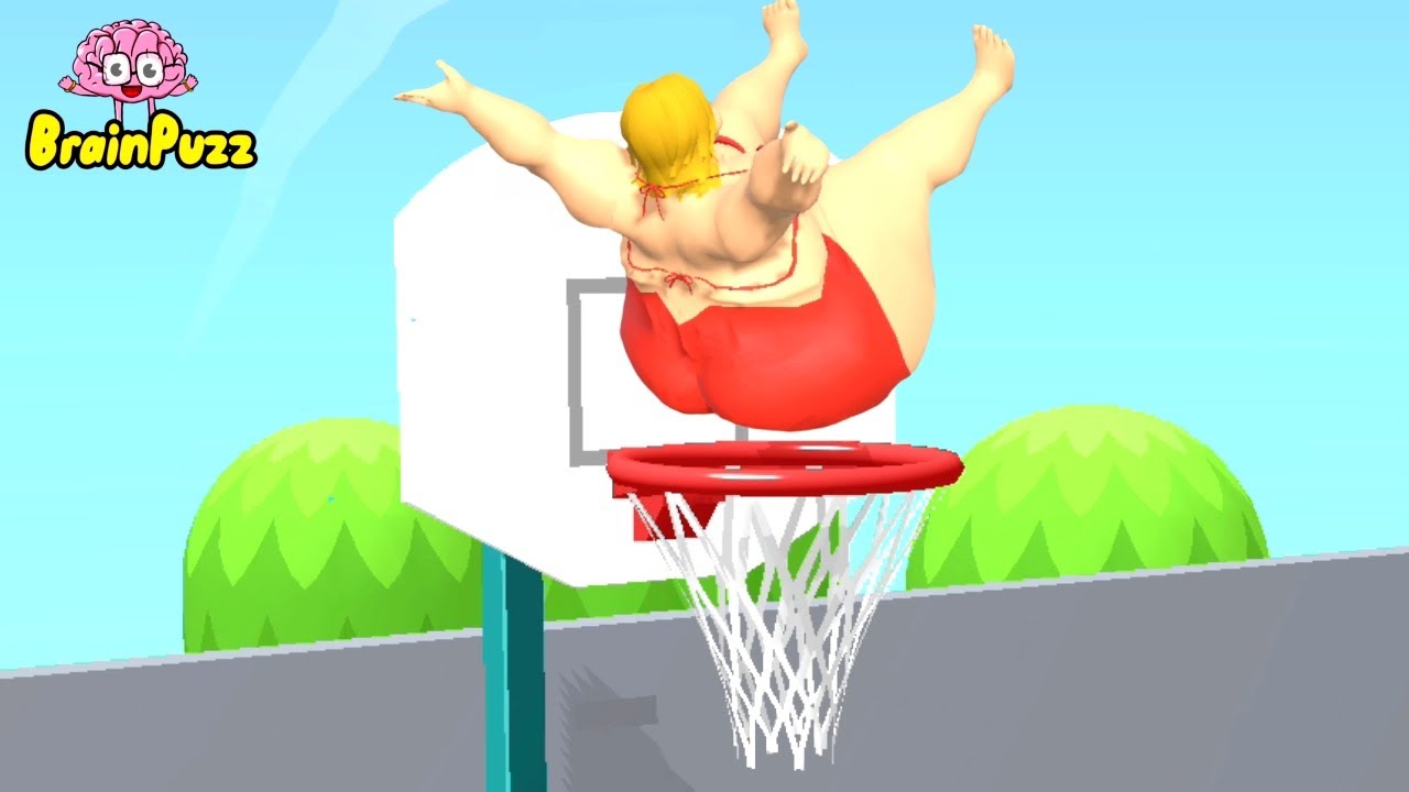 Squeeze Girl Bounce Dunk All Level Game Mobile PRO Walkthrough NEW