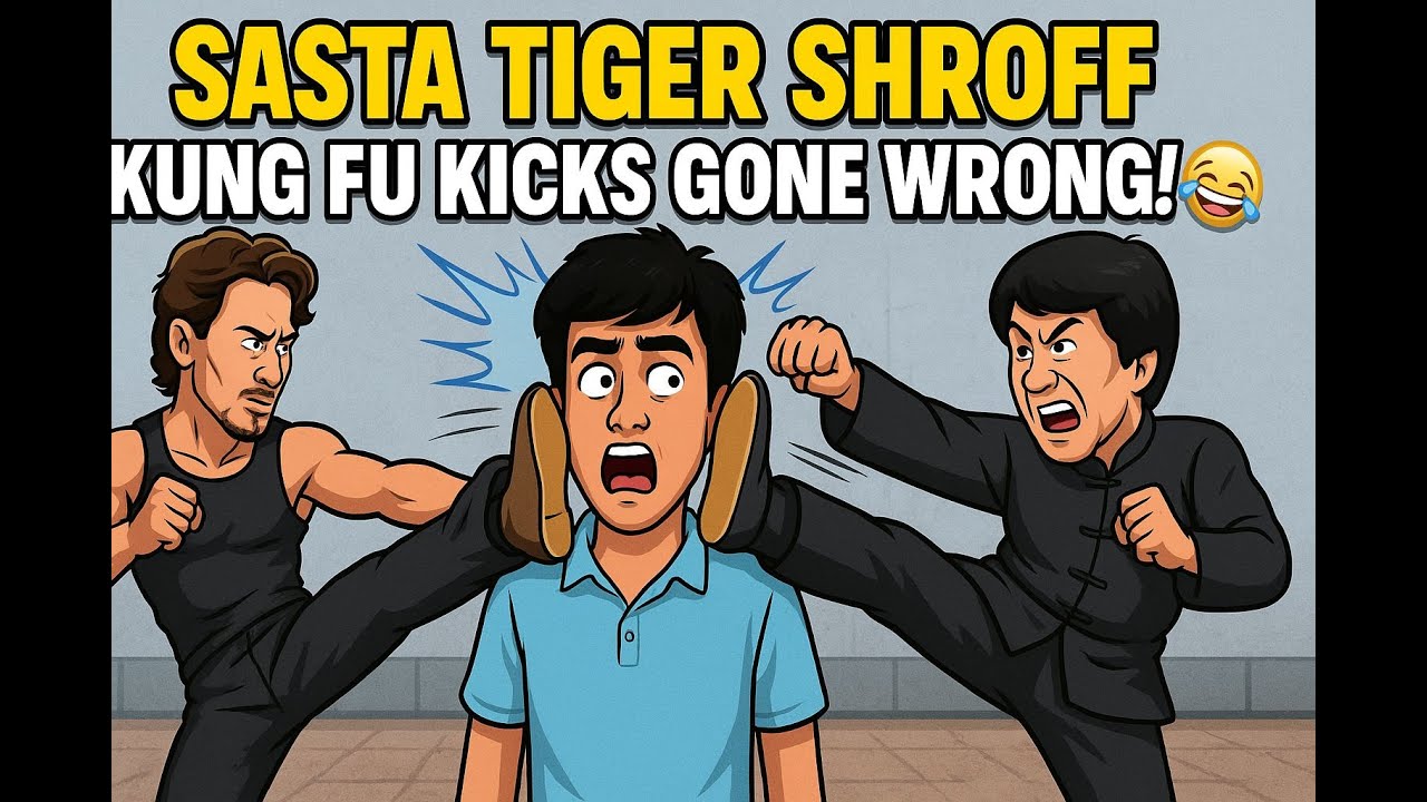 Sasta Tiger Shroff Doing Kung Fu Kicks in Public 😂 | Desi Jackie Chan Gone Wrong! 