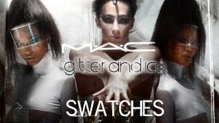 MAC Glitter and Ice Holiday Colour Collection: Swatches