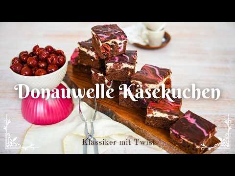 Donauwelle with cheesecake and cherry ganache 🍒✨ | Creative cake classic