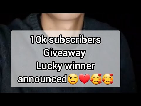 10k Subscriber Giveaway Lucky Winner announced🥰🥰❤🎉🎉#giveawaywinner #announced #10ksubscribers