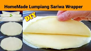 LUMPIANG SARIWA WRAPPER RECIPE || HOMEMADE FRESH LUMPIA WRAPPER | DIY Fresh Lumpia Wrapper
