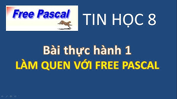 Tin 8, Bài thực hành 1, Làm quen với Free Pascal.
