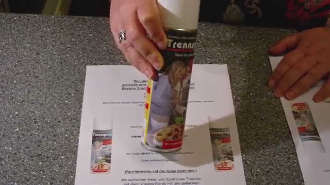 Trennspray für die Küche zum Braten oder Backen