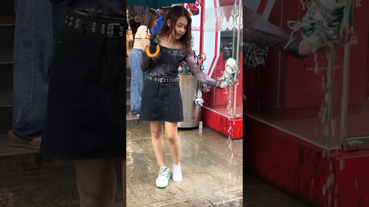 Myanmar people life in the rain