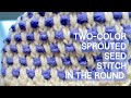 Sprouted Seed Stitch Knitting In The Round Easy Tutorial Pattern Sprouted Seed Stitch Knitting In The Round Easy Tutorial Pattern