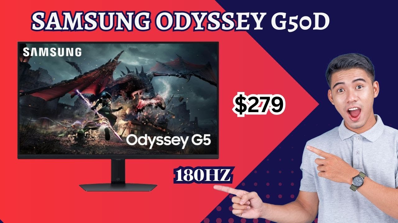 SAMSUNG 32-Inch Odyssey G5 (G50D) QHD Gaming Monitor Review | 1ms | 180Hz | LS32DG502ENXZA