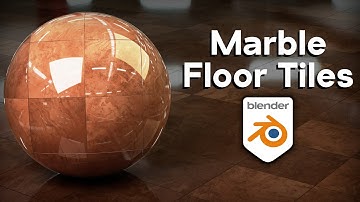Procedural Marble Floor Tiles Material (Blender Tutorial)