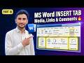 MS Word Links Group Tutorial 2026 | Hyperlink, Bookmark &amp; Cross Reference in Insert Tab Hindi Urdu