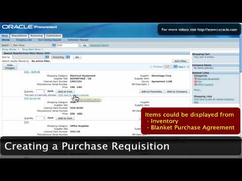Oracle Training - iProcurement in Oracle E-Business Suite R12 (1080p - HD)